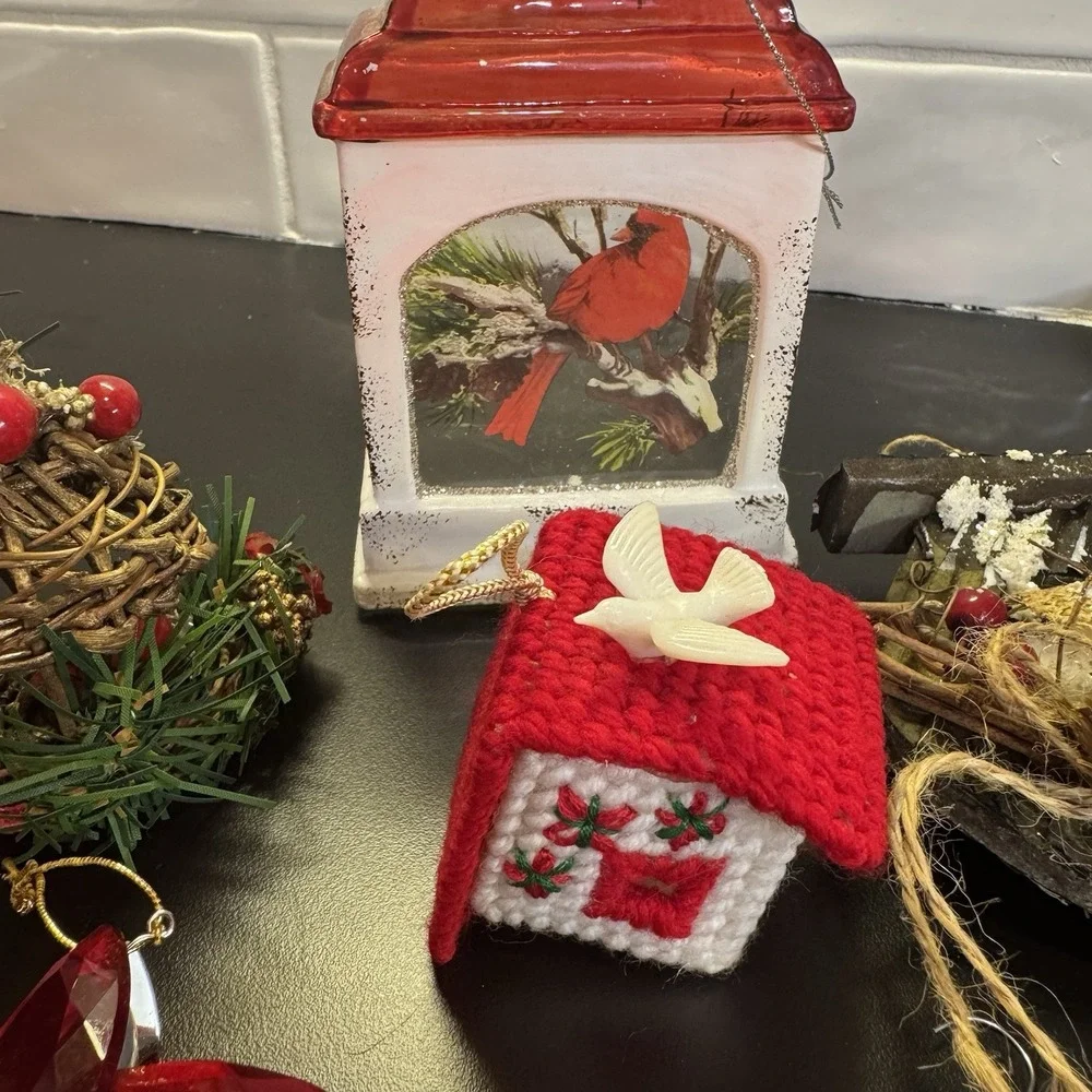 Vintage & Kitsch Handmade Bird Themed‎ Christmas Ornaments and Decor 14
